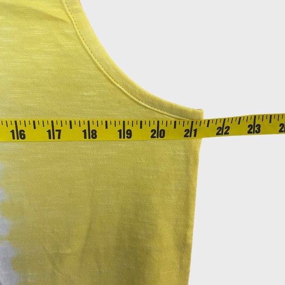 Sovereign Code Tie Dye Tank Top Men's Medium Grey White Yellow Athletic Fit New - Picture 10 of 11